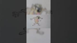 Tasmanian Devil Drawing from Looney Tunes shorts drawing [upl. by Annaeg413]