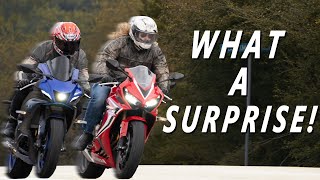 Did we OVERLOOK the Honda CBR650R Yamaha R7 Comparison [upl. by Auqinu]