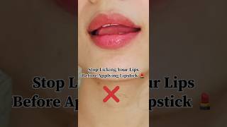 Right Way To Apply Lipstick For Long Lasting😱 Lipstick Hacks😱shorts shortsfeed lipstickhacks [upl. by Dragoon53]