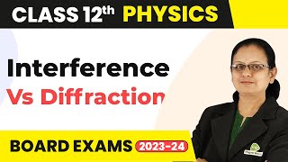 Difference between Interference and Diffraction  Wave Optics  Class 12 Physics 202223 [upl. by Ecienahs831]