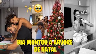 BIA CHAGAS MONTOU A ÁRVORE DE NATAL ✨🥹 [upl. by Aneekahs]