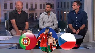 Portugal vs Czech Republic 21 Francisco Conceicao On Fire Goal⚽ Ronaldo And Cesc Fabregas Reaction [upl. by Alicirp]