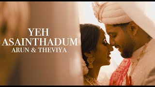 Yeh Asainthadum  Arun amp Theviya  Toronto Tamil Wedding Teaser  4K [upl. by Verity556]