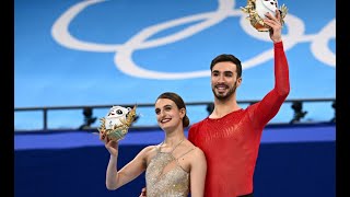 Les Français Gabriella Papadakis et Guillaume Cizeron champions olympiques de danse sur glace [upl. by Elodie]