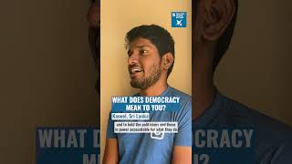 What does democracy mean to you [upl. by Farrell]