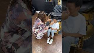 Face Shield For Autism Haircut 🤔 Does it work autism sensoryprocessingdisorder barbershop [upl. by Enyrb]