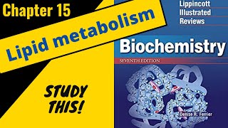 Lippincotts Biochemistry Review Chapter 15 Lipid Metabolism  Study This [upl. by Olin]