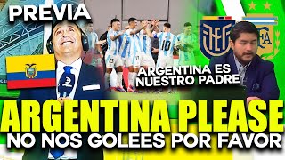 ECUATORIANOS PIDEN A ARGENTINA QUE NO LOS GOLEEN  ARGENTINA NOS VA PASAR POR ENCIMA  CUARTOS [upl. by Arua]