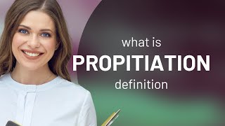 Propitiation • what is PROPITIATION definition [upl. by Spalla]