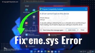 How To Fix A Driver Cannot Load On This Device ✅ enesys Windows Error [upl. by Ianthe401]