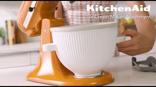 Introducing the KitchenAid Ice Cream Maker Attachment [upl. by Odlavso815]