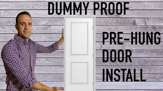 How to install a prehung door  The easiest and most efficient way to hang prehung door [upl. by Pascoe433]