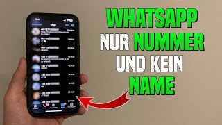 WhatsApp KONTAKTE werden NICHT angezeigt Nur NUMMER und kein NAME  Lösung iPhone [upl. by Asira]