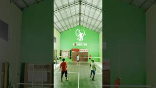 Drop and cross badminton dolananbadminton badmintonlovers shortsvideo dropshot crossnet [upl. by Forrester]