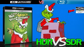 How the Grinch Stole Christmas 1966 HDR ANALYSIS 4K Blu Ray vs 1080p BD SDR 100nits TRUEDIFFERENCE [upl. by Nirrep]