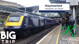 Trains at Haymarket EGL  WCML  16919 [upl. by Buna]