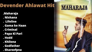 Devender Ahlawat Latest Haryanvi Songs 2022  Audio Jukebox  DevenderAhlawa Shareefpna Songs [upl. by Analihp]