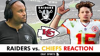 Raiders vs Chiefs INSTANT PostGame Reaction amp Raiders News On Aidan O’Connell Patrick Mahomes [upl. by Sudaorb]