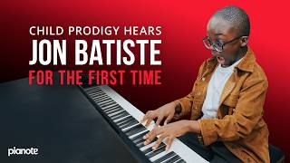 Child Prodigy Hears Jon Batiste For The First Time [upl. by Ahsinik]