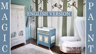 From cabinet to changing table Watch full episode on Discovery IloveRestyling DIYElisaampMagicPaint [upl. by Yreffeg12]