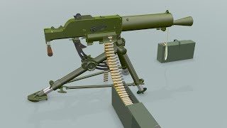 Schwarzlose machine gun 1912 [upl. by Assirat901]