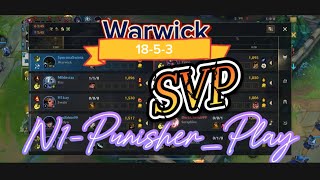 lol SVP unstoppable Warwick weak team no commentary [upl. by Innob]