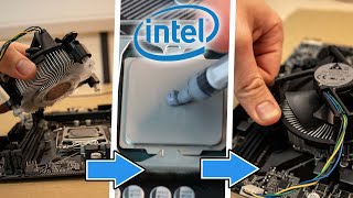 How to Clean and Replace Thermal Paste on your Intel CPU and Cooler [upl. by Mairhpe]