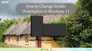 How to Change Your Displays Screen Orientation in Windows 11 [upl. by Jon]