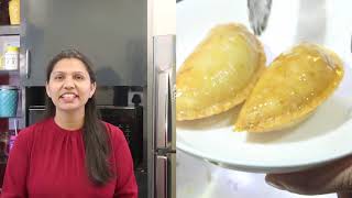 सूजी के खस्ता गुजिया  Gujiya Recipe  Karanji Recipe  KabitasKitchen [upl. by Nwadal]