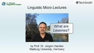 MOR020  Linguistic MicroLectures Lexemes [upl. by Dragde]