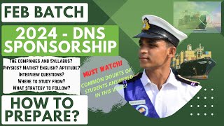 FEB BATCH DNS 2024 SPONSORSHIP  HOW TO PREPARE SYLLABUS COMMON DOUBTS OF STUDENTS MUST WATCH [upl. by Suzanna]