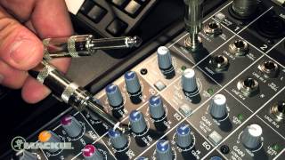 Mackie Mixer basics  Channel insert [upl. by Trilbee750]