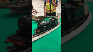 HO scale steam engine leads a schnabel car [upl. by Zara481]