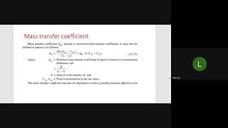 KTUHMTMldule6convective mass transfer coefficientReynolds Colburn analogy [upl. by Lucey]