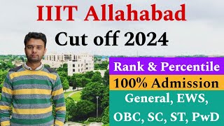 IIIT Allahabad Cut off 2024🔥  All Categories All Branches  JEE Main Round  1  100 Admission😍 [upl. by Ahsilac307]