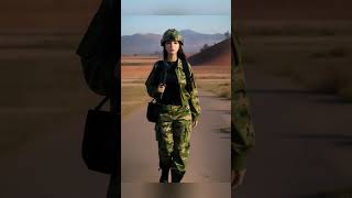 女军人的一生 the life of an army girl soldier life army ai aianimation [upl. by Lower]