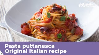 PASTA PUTTANESCA  Original Italian recipe [upl. by Atniuq]