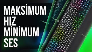 YÜKSEK HIZ DÜŞÜK FİYATLI OYUNCU KLAVYESİ  CORSAIR K55 RGB PRO XT Membrane Gaming Klavye [upl. by Remat]