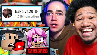 kaka v420 Roasting SUS Roblox Shorts PACKGOD FLAMING CRAZY 😮😱 [upl. by Leeke886]