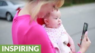 Grandma gets emotional surprise meets granddaughter for first time [upl. by Dor]