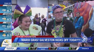 MARDI GRAS GALVESTON first two weekends of February  CW39 HOUSTON [upl. by Euqinay]