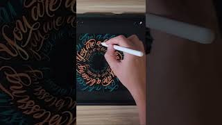 Calligram Creator Procreate Toolkit procreatebrushes procreate brushscript easytutorial [upl. by Enelak679]