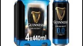 Guinness Draught 00 Nonalcohol vs Guinness Draught blind tasting [upl. by Refeinnej]