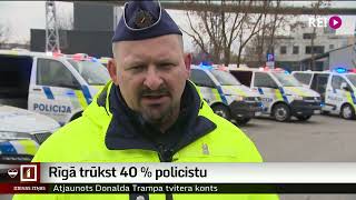 Rīgā trūkst 40  policistu [upl. by Trebor751]