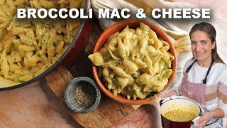 One Pot Broccoli Cheddar Mac amp Cheese  30 Minute Recipe [upl. by Banky940]