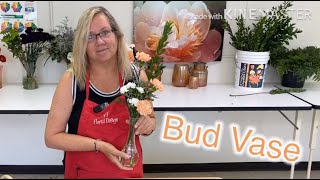 How to make a Bud Vase Flower Arrangement [upl. by Yrrol]