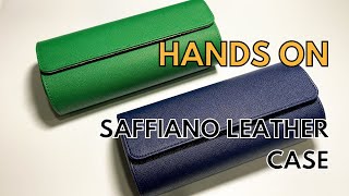 Product Showcase Video Saffiano Leather Watch Case [upl. by Doomham]