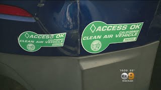 With Clean Air Stickers Expiring In 2019 Nearly 250K Drivers Getting Kicked Out Of Carpool Lanes [upl. by Ynohtnaluap]