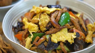 BETTER THAN TAKEOUT  Moo Shu Pork Recipe [upl. by Anauqal]