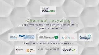 Chemical recycling – depolymerisation of polystyrene waste to styrene monomer [upl. by Teik]